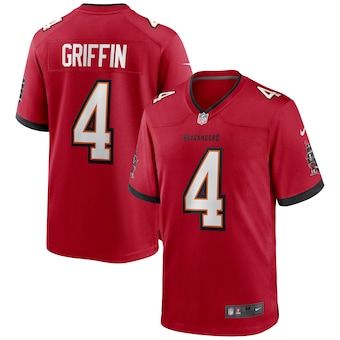 mens nike ryan griffin red tampa bay buccaneers game jersey